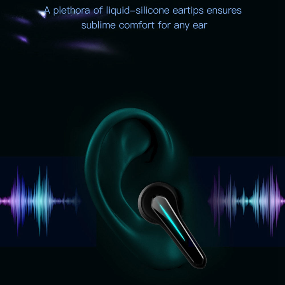 ETE-55 Touch Control TWS In-ear Bluetooth Earbuds Low Latency Auto Pair Gaming Headphone ETE-55 Touch Control TWS In-ear Bluetooth Earbuds Low Latency Auto Pair Gaming Headphone